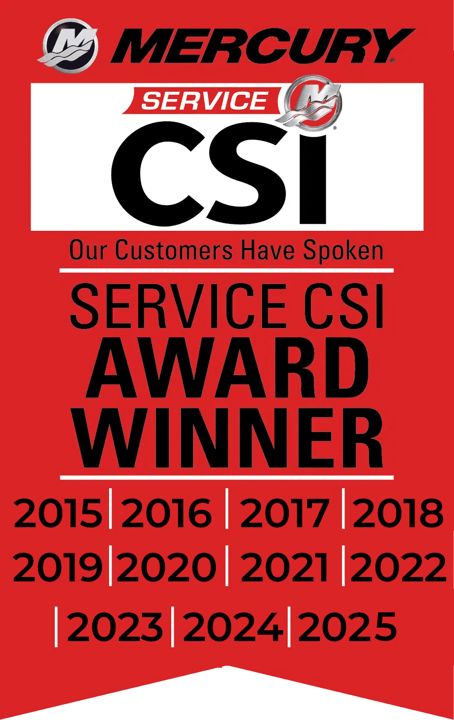 Preferred marine csi award 2025 centered | preferred marine sales group inc. | preferred marine